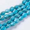 Synthetic Turquoise Beads Strands G-E456-42A-10mm-1