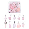 Heart Gemstone Pendants G-TA0001-19-1