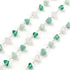Natural Mixed Gemstone Triangle Beaded Chains CHC-M025-52P-1