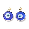 Handmade Evil Eye Lampwork Pendants LAMP-F031-02G-02-1