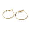 Brass Hoop Earrings KK-WH0054-35A-1