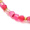 Natural Fire Crackle Agate Beaded Bracelets BJEW-JB06646-6