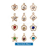 Alloy Rhinestone Pendants PALLOY-TA0002-27LG-15