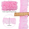 Gorgecraft 10M Polyester Pleated Lace Trim Ribbon DIY-GF0009-03A-2