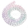 Transparent Painted Glass Beads Strands DGLA-A034-T6mm-A23-5