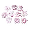 Flower Waterproof PET Stickers Set DIY-G118-01A-1