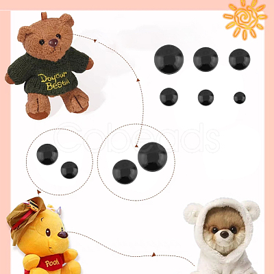 11 Style Plastic Doll Safety Eyes DIY-WH0386-53-1