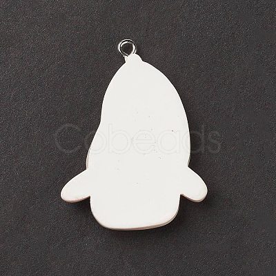 Christmas Theme Opaque Resin Pendants RESI-C021-01C-1