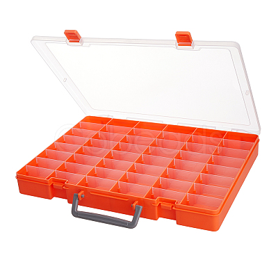 48 Grids Transparent Polypropylene(PP) Storage Box Organizer CON-WH0089-60B-1