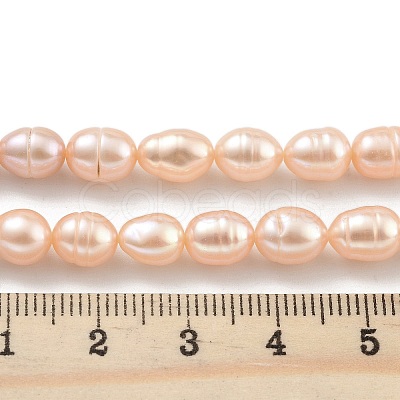 Natural Cultured Freshwater Pearl Beads Strands PEAR-P062-08F-1