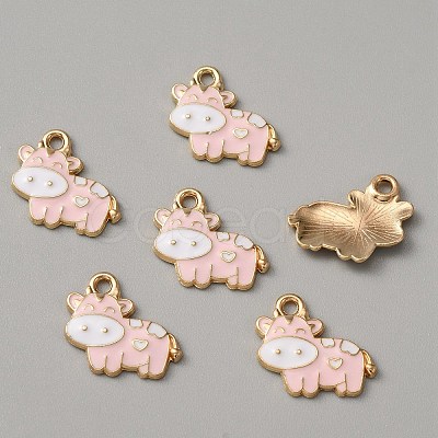 Alloy Enamel Pendants ENAM-WH0001-15KCG-03-1