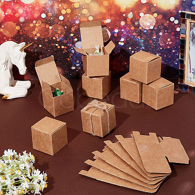 Square Folding Kraft Paper Jewelry Boxes CON-WH0089-47B-1