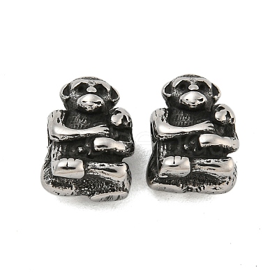 Animal 304 Stainless Steel Beads STAS-E214-11AS-09-1