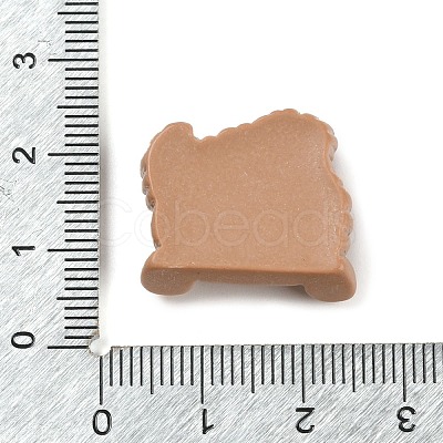 Cute Dog Eat Bone Opaque Resin Decoden Cabochons CRES-Q220-04A-02-1