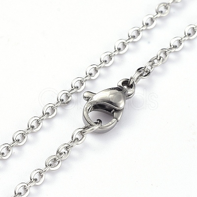 Non-Tarnish 304 Stainless Steel Pendant Necklaces NJEW-E147-11P-1