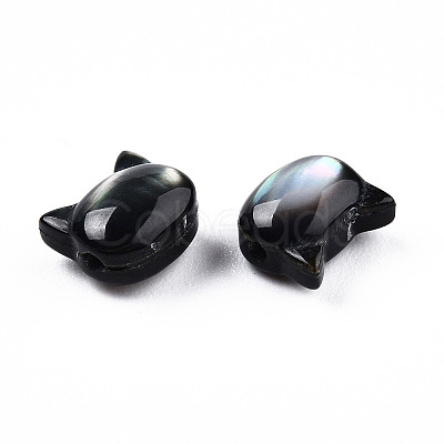 Natural Black Lip Shell Beads X-SSHEL-N032-47-1