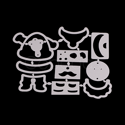 Father Christmas Frame Carbon Steel Cutting Dies Stencils DIY-F036-01-1