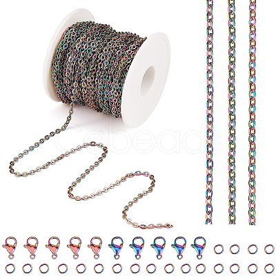 DIY Chain Jewelry Set Making Kit STAS-SZ002-28-1