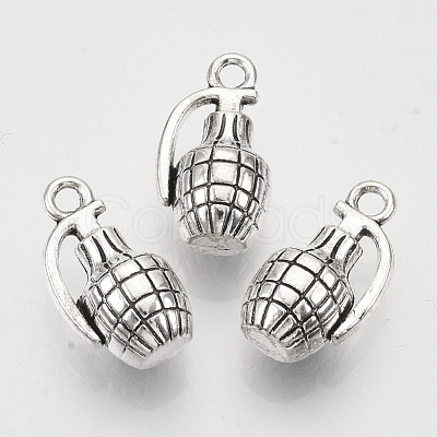 Tibetan Style Alloy Pendants X-TIBEP-T009-35AS-RS-1