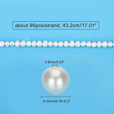 Nbeads 2 Strands 2 Style Grade A Natural Cultured Freshwater Pearl Beads Strands PEAR-NB0001-25-1