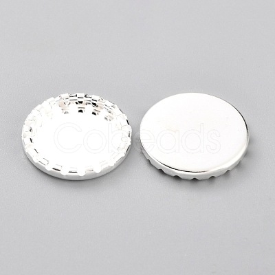 304 Stainless Steel Cabochon Settings STAS-Y001-08S-1