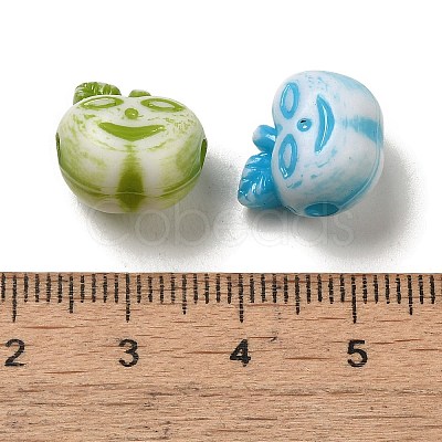 Opaque Acrylic Beads OACR-E039-16-1