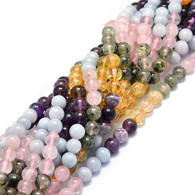 Natural Mixed Gemstone Beads Strands G-E576-07B-1