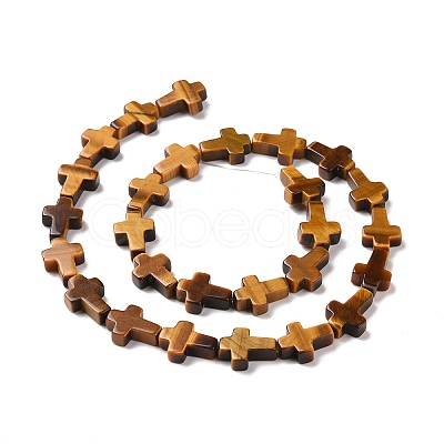 Natural Tiger Eye Beads Strands G-I337-01A-1