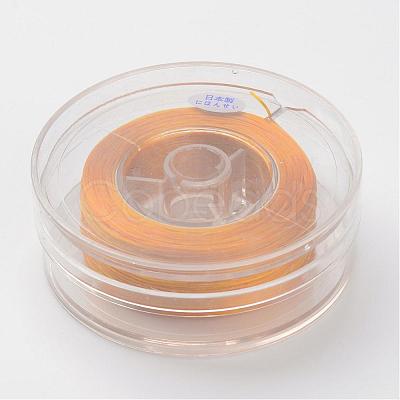 Japanese Eco-Friendly Dyed Flat Elastic Crystal String EW-F005-0.6mm-04-1