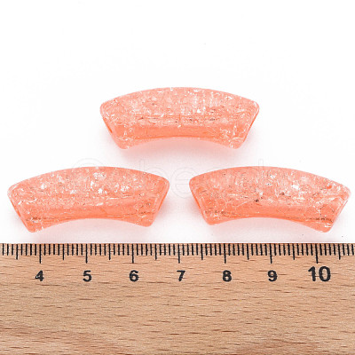 Transparent Crackle Acrylic Beads CACR-S009-001B-N52-1