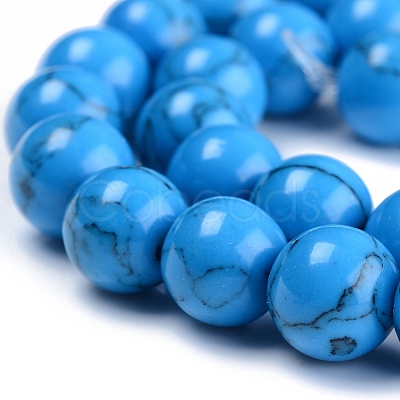 Synthetic Turquoise Beads Strand TURQ-H063-8mm-03-1