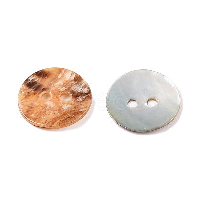 2-Hole Mother of Pearl Buttons SHEL-T012-43E-1