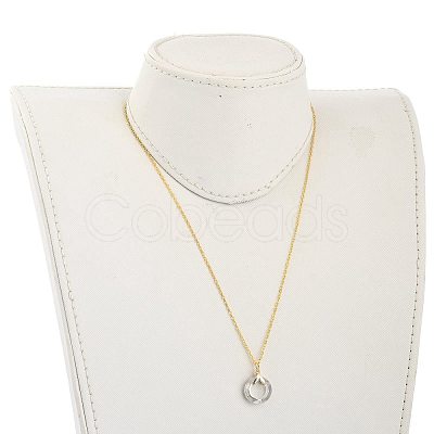 Glass Pendant Necklaces NJEW-JN03039-01-1