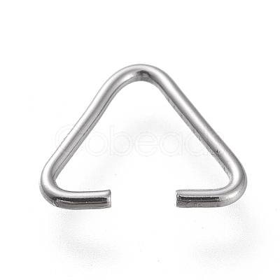 Non-Tarnish 304 Stainless Steel Triangle Rings X-STAS-K194-28P-1