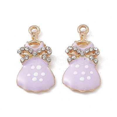 Alloy Rhinestone Pendants ENAM-B053-01G-03-1