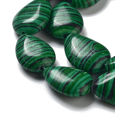 Synthetic Malachite Dyed Beads Strands G-P528-L07-01-1