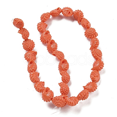 Synthetic Coral Carved Beads Strands CORA-I023-05B-1