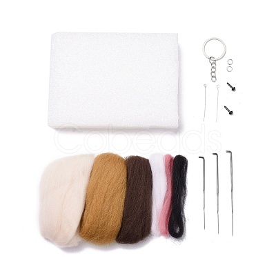 DIY Constellation Doll Keychain Needle Felting  Kit DIY-D068-01P-10-1