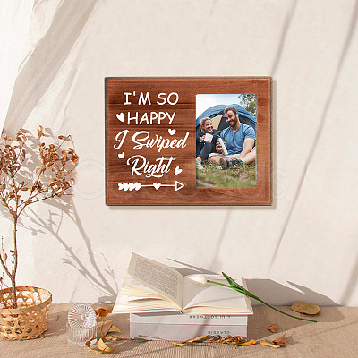 MDF Wood Photo Frames DIY-WH0231-073-1