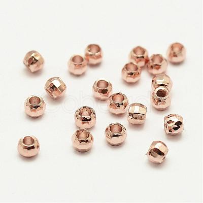 Brass Spacer Beads KK-P056-10RG-NR-1