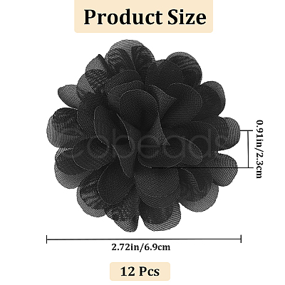 3D Chiffon Flower DIY-WH0419-80-1