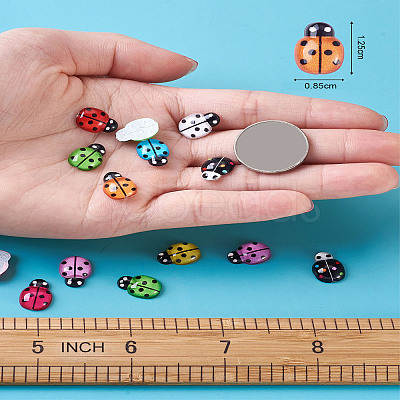 Transparent Flat Back Resin Cabochons CRES-TA0001-05-1