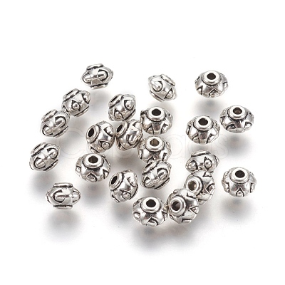 Tibetan Style Alloy Spacer Beads X-TIBEB-A24612-AS-FF-1