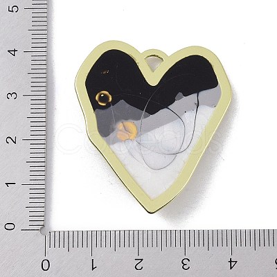 Rack Plating Alloy Enamel Pendants FIND-I038-11-1