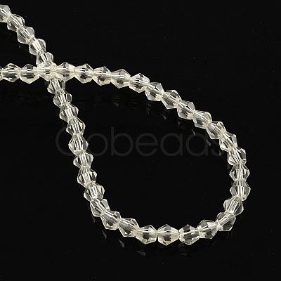 Electroplate Glass Bead Strands X-EGLA-R094-4mm-14-1