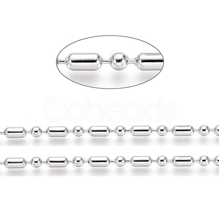 Non-Tarnish 304 Stainless Steel Ball Chains CHS-L024-025A-1