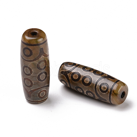 Tibetan Style dZi Beads TDZI-E004-06-1