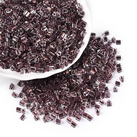 6/0 Transparent Inside Colours Glass Seed Beads SEED-N006-003M-1