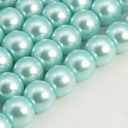 Glass Pearl Beads Strands X-HY-3D-B12-1