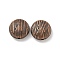 Tibetan Style Alloy Beads, Cadmium Free & Lead Free, Flat Round, Red Copper, 11.5x5mm, Hole: 1.4mm, about 416pcs/1000g